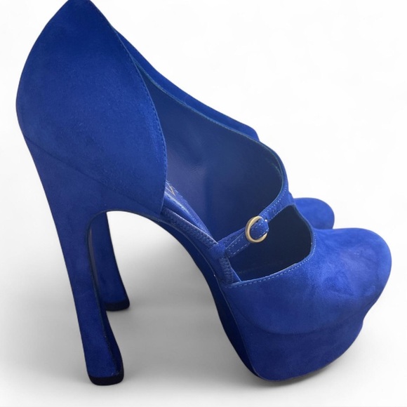 YSL suede platform heels - Picture 4 of 8